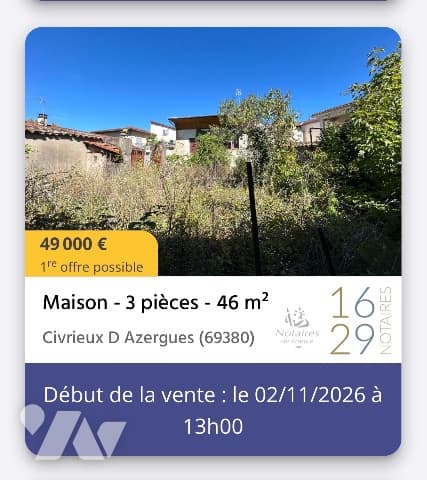 Maison à Civrieux-d'Azergues
